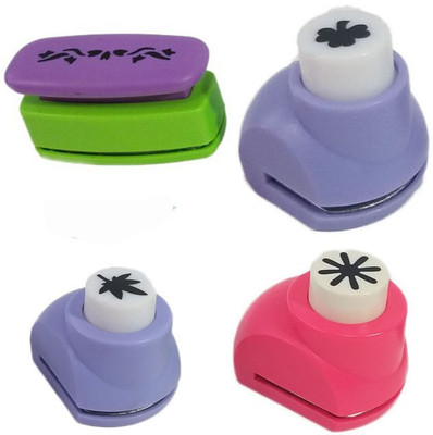 

zing Punches & Punching Machines(Set Of 4, Multicolor)