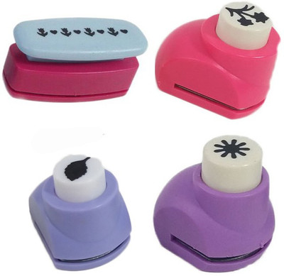 

zing Punches & Punching Machines(Set Of 4, Multicolor)