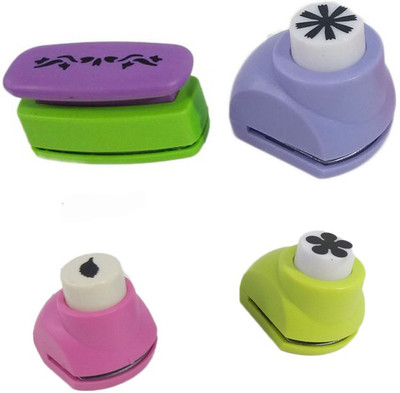 

zing Punches & Punching Machines(Set Of 4, Multicolor)