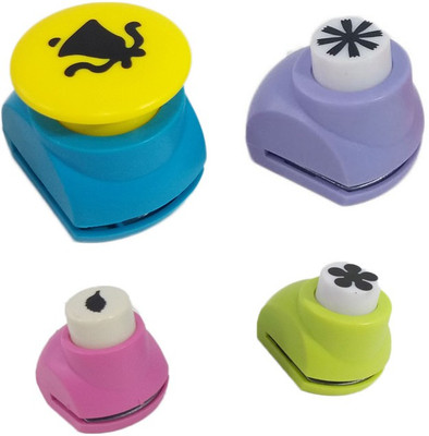 

zing Punches & Punching Machines(Set Of 4, Multicolor)