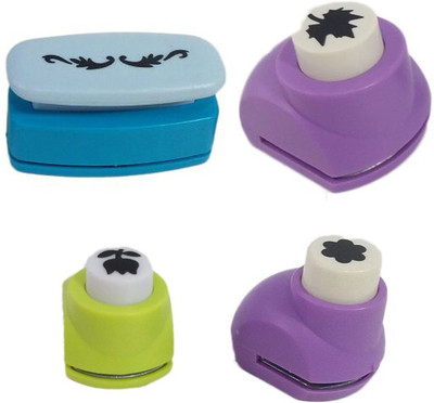 

zing Punches & Punching Machines(Set Of 4, Multicolor)