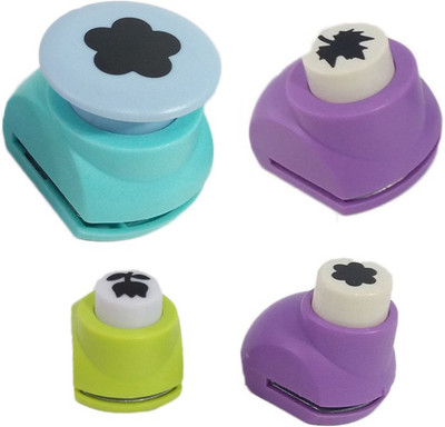 

zing Punches & Punching Machines(Set Of 4, Multicolor)
