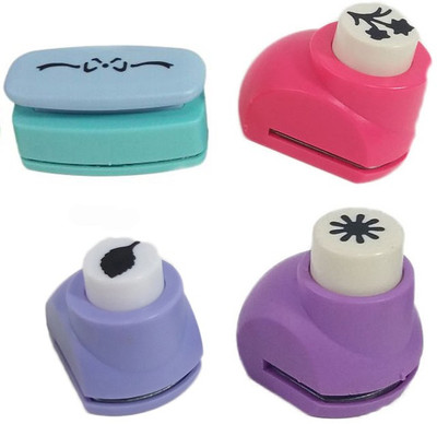 

zing Punches & Punching Machines(Set Of 4, Multicolor)