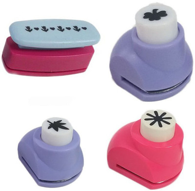 

zing Punches & Punching Machines(Set Of 4, Multicolor)