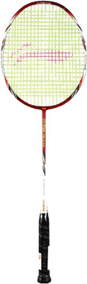 

Li-Ning G-Tek 58 Lite Red, White Strung Badminton Racquet(G2 - 3.75 Inches, 85 g)