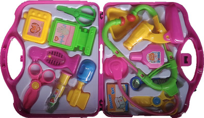 

HEER DOCTOR SET 15 Pcs Doctor Nurse family oprated Set Medical Box Toy For Kids(HCCD ENTERPRISE)