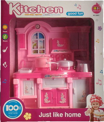 

HEER Kitchen set Luxury Battery Opereted Light And Sound Modern Kitchen set (HCCD ENTERPRISE)