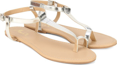 

Miss CL By Carlton London Women SILVER Flats
