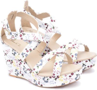 

Miss CL By Carlton London Women WHITE Wedges