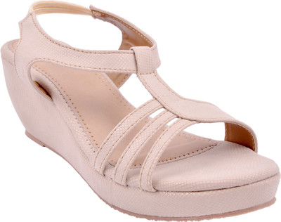 

DICY Women Beige Wedges