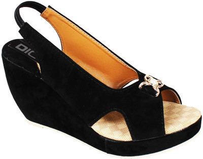 

DICY Women Black Wedges