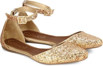 

Catwalk Women Gold Flats
