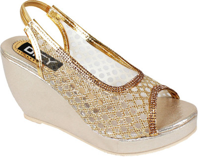

Dicy Women Golden Wedges