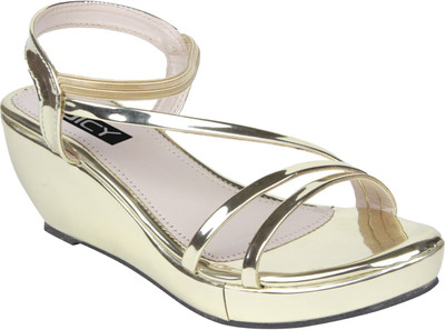 

DICY Women Gold Wedges
