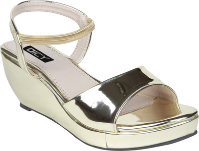 

DICY Women Gold Wedges