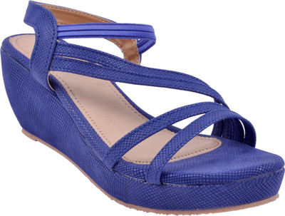Dicy Women Blue Wedges