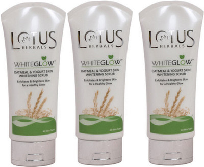 

Lotus Herbals WhiteGlow Oatmeal and Yogurt Skin Whitening Scrub(300 g)