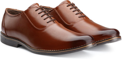 

Escaro Men's Formal Lace Up For Men(Brown, Tan