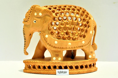 

KalaKaar KESJ4 Decorative Showpiece - 11 cm(Wooden, Brown)