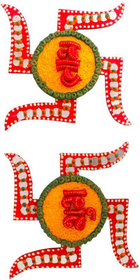 

Halowishes Decorative Showpiece - 15 cm(Wooden, Multicolor)