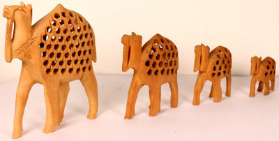 

SRLC CAM 4 Decorative Showpiece - 15 cm(Wooden, Brown)