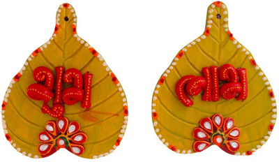 

Halowishes Decorative Showpiece - 11 cm(Wooden, Multicolor)