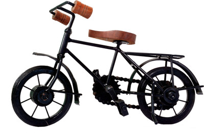 

Craft Trade Handmade Metal Cycle Showpiece Decorative Showpiece - 17 cm(Cast Iron, Black)