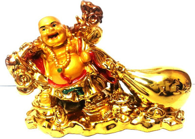 

Pari Collection Decorative Showpiece - 7 cm(Polyresin, Gold)