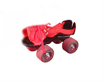 

Shrih Stylish Baby Quad Roller Skates - Size 3-10 UK(Black, Red)