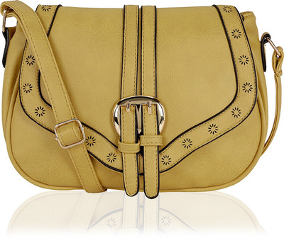 

Kleio Women Casual Beige Leatherette Sling Bag