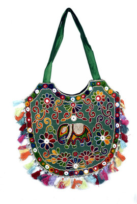 

Craft Trade Girls Casual Multicolor Cotton Sling Bag