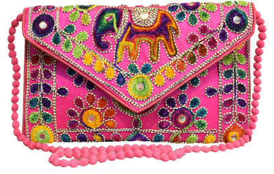 

5elementz Girls Evening/Party Multicolor Silk Sling Bag