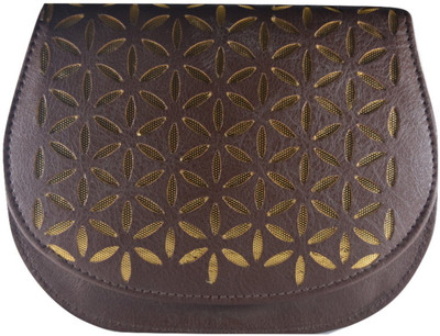 

RIZTA Women Casual Brown Leatherette Sling Bag