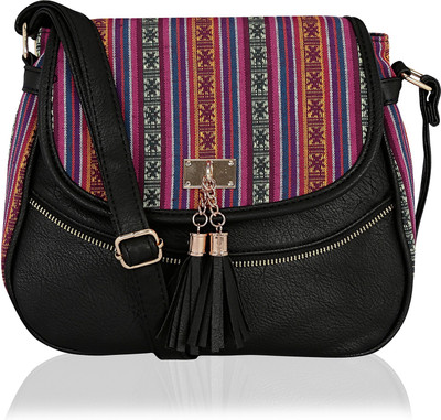 

Kleio Women Casual Multicolor Leatherette Sling Bag