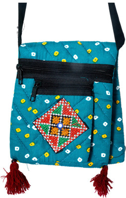 

Craft Trade Girls Casual Blue Cotton Shoulder Bag