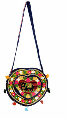 

Craft Trade Girls Casual Multicolor Cotton Sling Bag