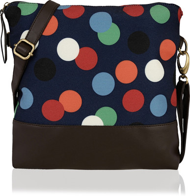 

Kleio Women Casual Blue Canvas Sling Bag