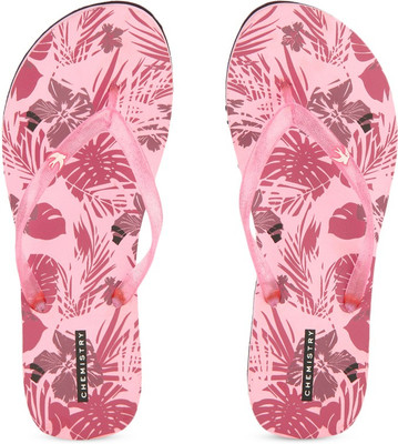 

Chemistry Printed Flip Flops, Pink