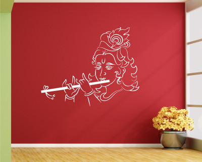 

Wall Guru  Home Décor wall Sticker Sticker(Pack of 1, White