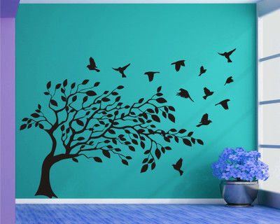 

Wall Guru  Home Décor wall Sticker Sticker(Pack of 1, Black
