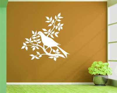 

Wall Guru  Home Décor wall Sticker Sticker(Pack of 1, White
