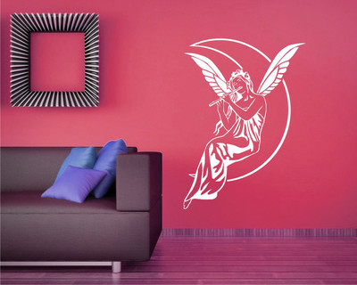 

Wall Guru  Home Décor wall Sticker Sticker(Pack of 1, White
