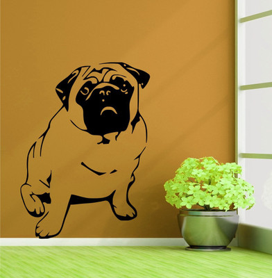 

Wall Guru  Home Décor wall Sticker Sticker(Pack of 1, Black