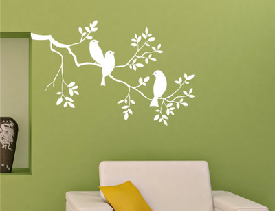 

Wall Guru  Home Décor wall Sticker Sticker(Pack of 1, White
