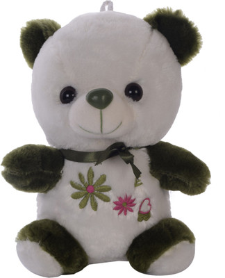 

Aarushi Soft toy white green teddy - 23 cm(Multicolor)