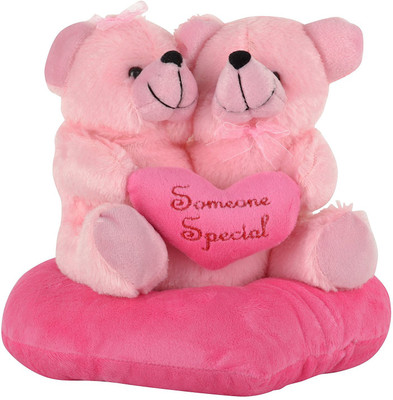 

Fun Zoo kissing COUPLE - 16 cm(Pink)