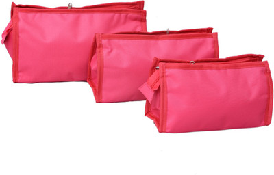 

Kuber Industries Travel organiser,Shaving Kit Set of 3 pcs Travel Toiletry Kit(Pink)