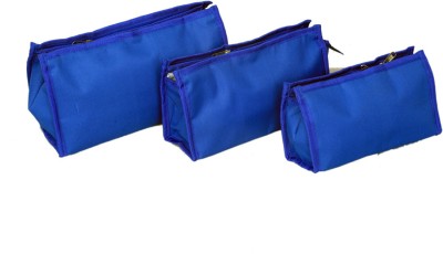 KUBER INDUSTRIES Travel organiser,Shaving Kit,Toiletry Bag Set of 3 pcs in waterproof Material Travel Toiletry Kit(Blue)