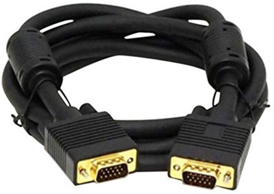 

C&E TV-out Cable 1 Pack, 10 Feet, VGA Male to Male , with ferrites Black(Black, For Computer, 3.048 m)