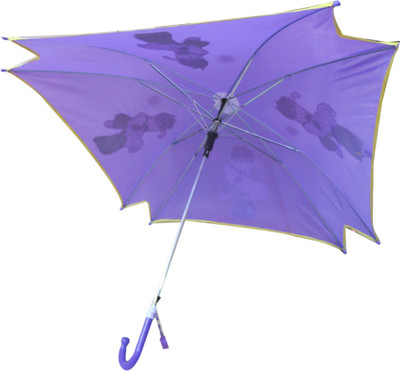 

DCS Purple Colour Square Shape Protection Waterproof Umbrella For Kids(27x25 Inch)Medium Umbrella(Purple)
